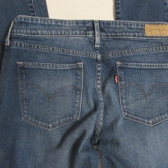LEVI'S WOMEN SIZE 6 / 28 BLUE JEANS DEMI CURVE SKINNY RED TAG - Picture 5 of 6